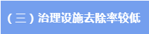 治理設施去除率低